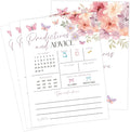Baby in Bloom Baby Shower Games, Floral Predictions And Advice Game for 30 Guests with Game Cards, Gender Reveal, Baby Shower Supplies & Decorations (DV20)