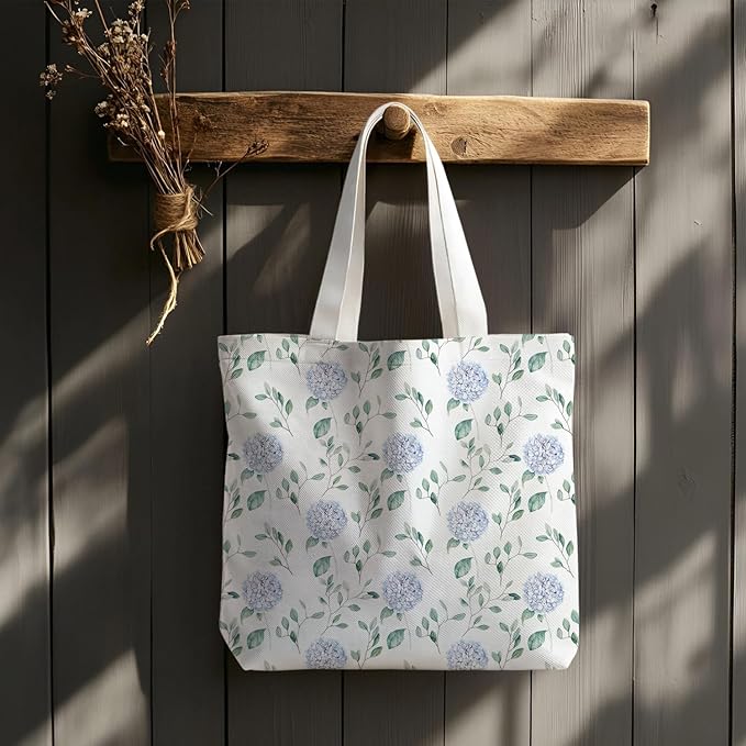 Flowers Tote Bag Gifts for Women, Canvas Aesthetic Reusable Grocery Bags Shopping Bags