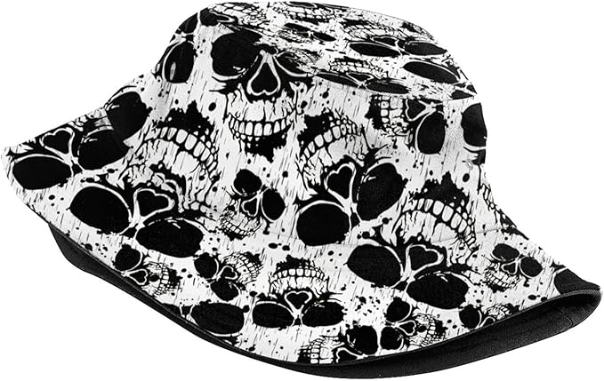 Bucket Hat for Women Men Funny Halloween Hats Packable Outdoor Fisherman Hats Caps Unisex