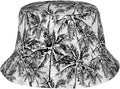 Small Daisy Green Chrysanthemum Flower Bucket Hats Fashion Sun Cap Packable Outdoor Fisherman Hat for Women and Men