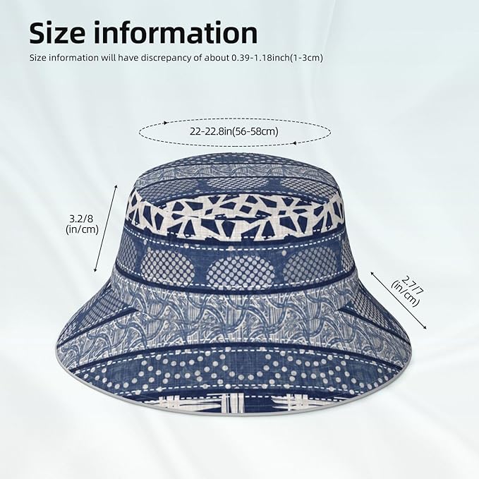 Bucket Hat Beach Summer Sun Hat Reversible Fisherman Hats Double Sided Wearing for Women Men Boys Girls