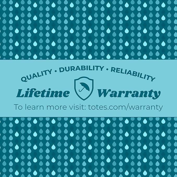 Totes Auto Reverse Close Windproof Stick Inbrella with Water Repellent Protection