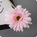 12pcs Artificial Gerbera Daisies,22 Inch Long Stem Silk Daisy Flowers,Realistic Artificial Flower Mums for Home Décor Centerpiece Wreath Supplies Wedding Bouquet,Light Pink