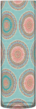 xmyzcd Boho Turquoise and Coral Vase Cylinder Vases Clear Plastic Flower Vase Easy to Clean for Centerpieces Homes, Offices, Kitchens