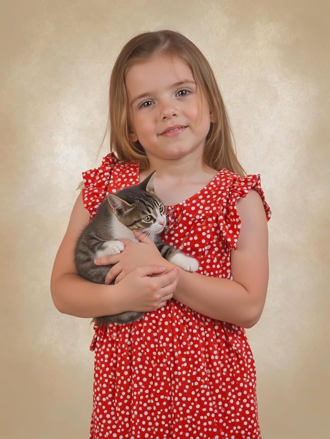 Kate 5x7ft/1.5x2.2m Light Yellow Backdrop Little Brown Gold Abstract Texture Portrait Photography Backgrounds Photo Studio Props