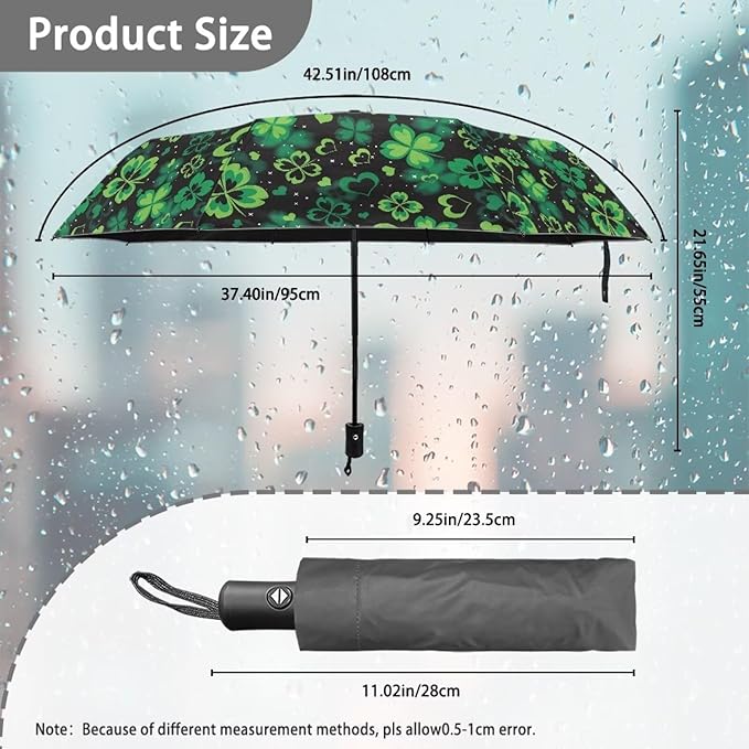 Umbrellas for Rain Lightweight Travel Umbrella 42" Canopy UV Protection Sun Umbrella Windproof Compact Umbrellas