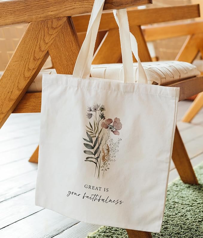Christian Tote Bag, Christian tote Bag for Women, Bible tote bag, Bible Tote Bags for Women, Foral Tote Bag