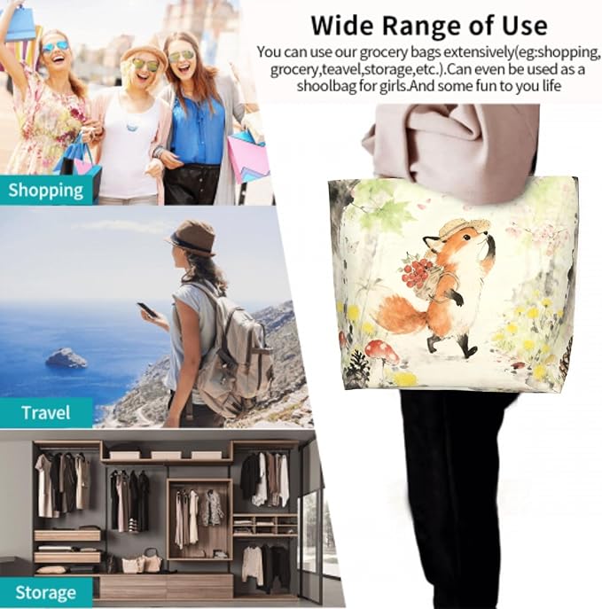 Shoulder Bag Large Reusable Eco-friendly Shopping Bags Portable Storage Handbag