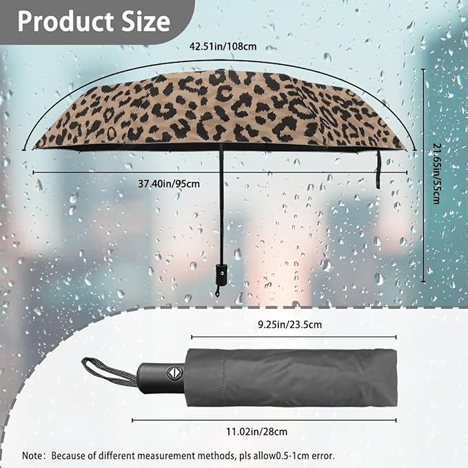 Umbrellas for Rain Lightweight Travel Umbrella 42" Canopy UV Protection Sun Umbrella Windproof Compact Umbrellas