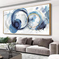 Wall Art Abstract Art Paintings Blue Fantasy Colorful Graffiti on White Background Modern Artwork wall Decor for Living Room Bedroom Kitchen 20"x40" with Framed