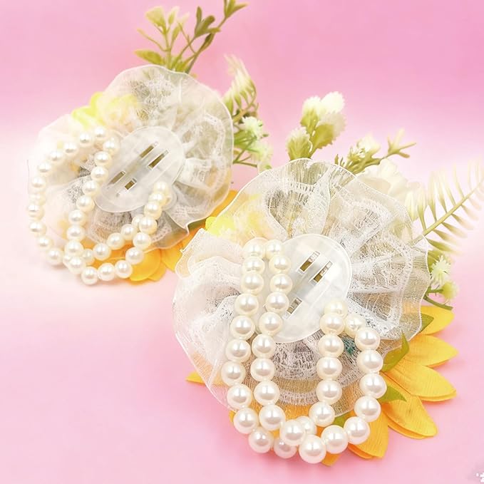 Rose Wrist Corsage, Pack of 2 PCS Wedding Bridal Wrist Flower Corsage Hand Flower Artificial Silk Rose Decor for Prom Party Wedding (Yellow, 2pcs)