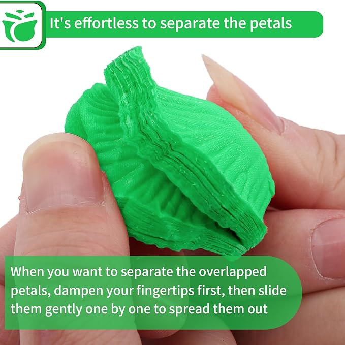 2200 Pcs Artificial Fake Rose Petals,Flower Petals for Romantic Night,Engagement, Party, Wedding, Event Flower Decorations, in Bulk(Green)