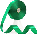 60 Yards Green Satin Ribbon 7/8 Inch, Solid Polyester Fabric Ribbon for Gift Wrapping, Crafts, Flower Bouquet, Wedding, Baby Shower, Festival, Christmas, Halloween