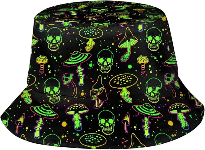 Bucket Hat for Women Men Funny Halloween Hats Packable Outdoor Fisherman Hats Caps Unisex