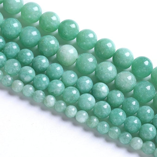 10mm 36pcs Natural Stone Burmese Jade Beads for Jewelry Making DIY Bracelet Crystal