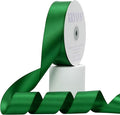 Green Satin Ribbon, Double Faced 1-1/2 Inch X 50 Yards Green Ribbon, Premium Satin Ribbon for Gift Wrapping, Crafts, Hair Bow Making, Sewing, Flower Bouquet, Wedding Party Decor