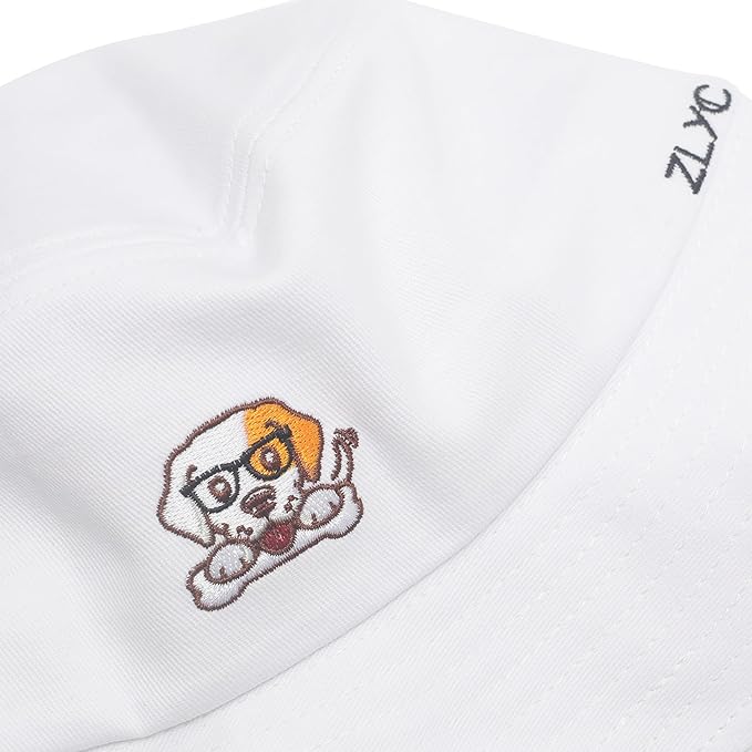 ZLYC Unisex Fashion Embroidered Bucket Hat Summer Fisherman Cap for Men Women
