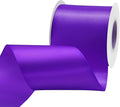 Purple Satin Ribbon 3 inch X 15 Yards Polyester Ribbon for Gift Wrapping Very Suitable for Weddings Party Hair Bow Invitation Decorations and More