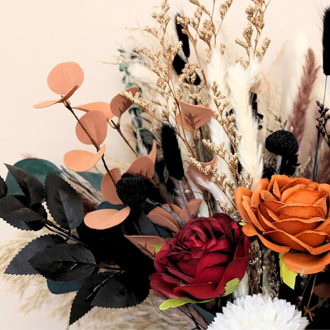 RyddeligHome Christmas Centerpieces for Dinner Table, Fall Centerpieces for Tables, Coffee Dining Table Centerpiece Decor for Home, Xmas Winter Decorations, Centro De Mesa De Otoño