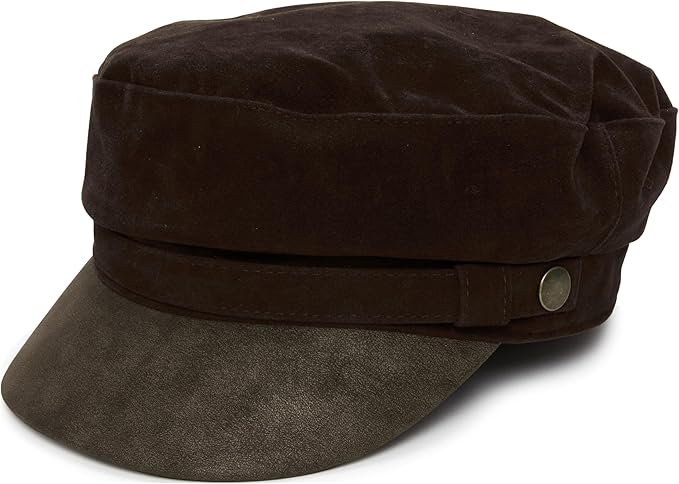 Funky Junque Newsboy Hat for Women – Trendy Greek Fisherman Cap, Classic Women's Baker Boy Newsies Hat, Ladies Fashion Caps