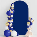 Wokceer 6.6FT Wedding Arch Cover Spandex Fitted Wedding Arch Stand Covers Round Top Chiara Arch Backdrop Cover for Birthday Party Ceremony Banquet Decoration Royal Blue