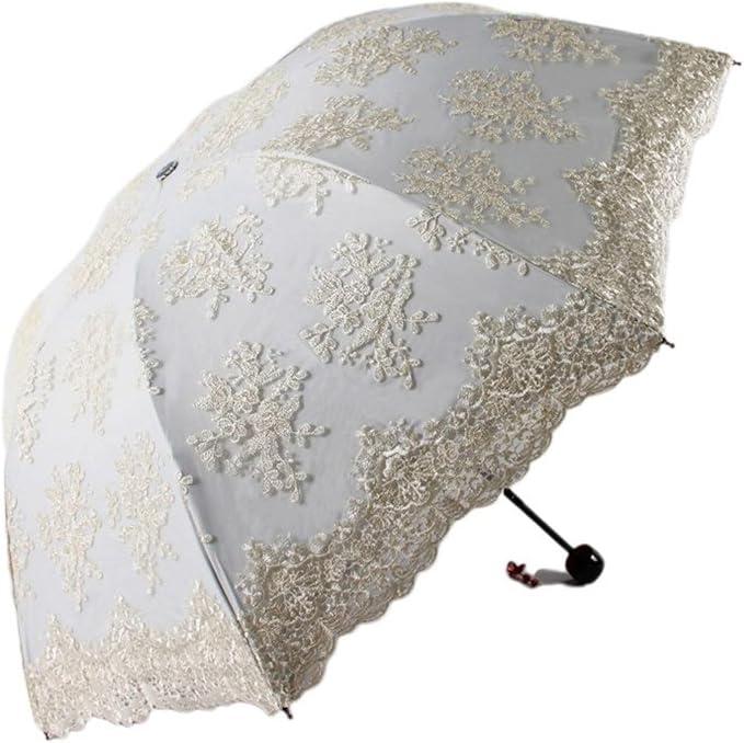Honeystore Flower Lace Parasols for Wedding Party Lace Bridal Umbrella