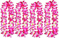 ALIMITOPIA Hawaiian Hula Leis Dance Wreath Garland Artificial Flowers Fabric Neck Loop for Luau Party Costumes (Pink;4pcs)
