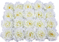 20pcs 5" Artificial Flower Peonies, Silk Peonies with 6" Stems, Flowers Suitable for Wedding Bouquets, Home Party Decoration (Milk White)