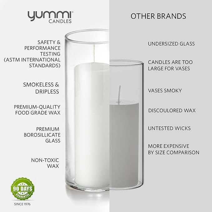 Yummi Set of 3 Slim Pillars and Cylinder Vases - White