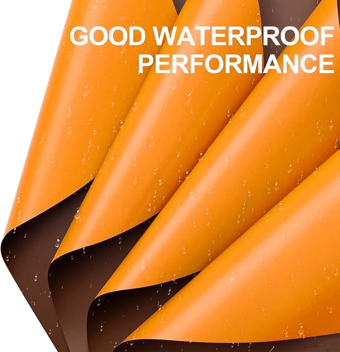 WRAPAHOLIC 20 Sheets Flower Wrapping Paper - 22.4 x 22.4 inch Deep Orange Color Water-Resistant Floral Bouquet Wrapping Paper, Florist Supplies Packaging for Wedding Birthday Gift DIY