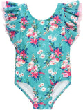 RuffleButts® Baby/Toddler Girls Ruffle Strap One Piece Swimsuit w/UPF 50+ Sun Protection