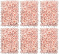 Flower Panels for Flower Wall (6 Pack) 24 Inch by 16 Inch Each | Flower Wall, Backdrop, Weddings, Event Decor, and Bridal & Baby Shower (Gradient Pink)