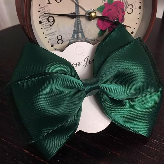 Double Face Forest Green Satin Ribbon 1 inch X 25 Yards Polyester Forest Green Ribbon for Gift Wrapping Very Suitable for Weddings Party Hair Bow Invitation Decorations and More