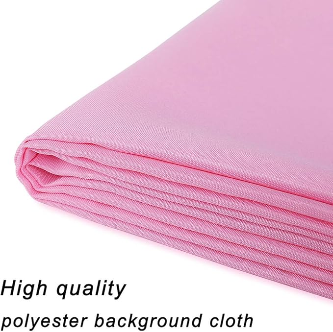 GFCC Pink Backdrop Photography Background - 10ftx10ft Pink Photo Backdrop for Photoshoot Photography Background Screen Video Recording Curtain