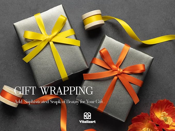 Vitalizart Ribbon for Crafts Satin 3/8 Inch Ribbon for Gift Wrapping Assorted Rainbow Fabric Silk Ribbon for Hair Bouquet Wedding Balloon 30 Yards