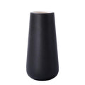 D'vine Dev 8 Inch Ceramic Flower Vase Textured Finishing, Minimalist Design for Kitchen, Bedroom, Living Room, Centerpieces, Office, Raven Grain, VS-XH-B-1