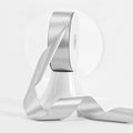 MEEDEE Silver Satin Ribbon 1-1/2 Inch Silver Ribbon Lux Double Faced Satin Ribbons by 50 Yards Polyester Satin Ribbons for Crafts, DIY Crafts, Weddings, Flower Bouquet, Holiday Decorating