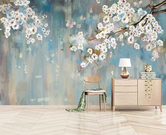 mangnolia Chinoiserie Wallpaper Wall Mural Wallpaper for Bedroom 103" x 69"