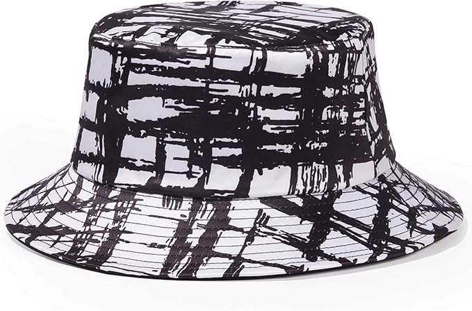 Quanhaigou Bucket Hat for Men Women,Packable Reversible Printed Sun Hats,Fisherman Outdoor Summer Travel Hiking Beach Caps