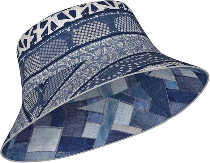 Bucket Hat Beach Summer Sun Hat Reversible Fisherman Hats Double Sided Wearing for Women Men Boys Girls