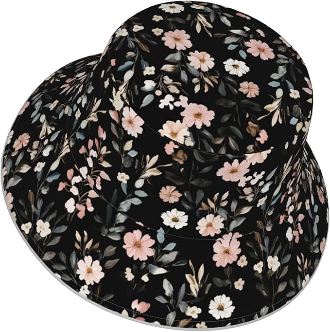Bucket Hat Double-Side-Wear Reversible Sun Hat Beach Travel Hiking for Women Men