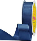 Navy Blue Satin Ribbon 1 inch X 50 Yards Polyester Ribbon for Gift Wrapping Very Suitable for Weddings Party Hair Bow Invitation Decorations and More
