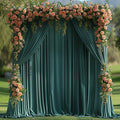 30x10ft Wrinkle Free Hunter Green Backdrop Curtain for Parties Soft Fabric Drapes Wedding Dark Green Curtain Backdrop for Birthday Party Decorations Background for Photography 5x10ft,6 Panels