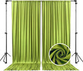 10 x 10 Feet Olive-Green Backdrop Curtain for Partie, Background Curtains for Photoshoot, Birthday, Wedding, Halloween, Thanksgiving, Christmas, New Year Party Decorations 5Ft x 10Ft, 2 Panels