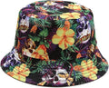 Quanhaigou Bucket Hat for Men Women,Packable Reversible Printed Sun Hats,Fisherman Outdoor Summer Travel Hiking Beach Caps