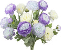 6 Pcs Artificial Flowers Silk Peony Rose Single Stem Artificial Flowers Faux Peony Bouquet Floral Arrangements Bundle Fake Flowers Bulk for Table Centerpiece Wedding Farmhouse Home