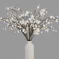 Geegoods 10 Stems White Faux Flowers for Vase – Real Touch Artificial Baby Breath Branches Long Stem for Tall Vase Indoor Home Table Centerpieces Decoration