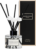 CULTURE & NATURE Reed Diffuser Set 4oz (120ml) Lime Basil & Mandarin Scented Diffuser with Sticks Home Fragrance Reed Diffuser for Bathroom Shelf Decor