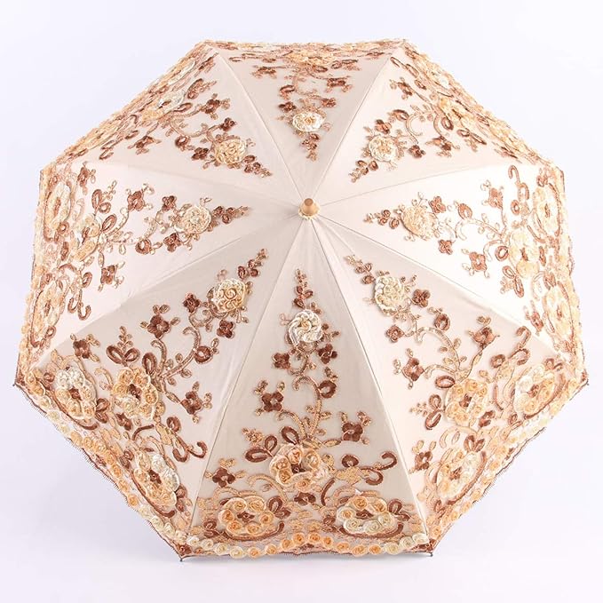 Honeystore Flower Lace Parasols for Wedding Party Lace Bridal Umbrella