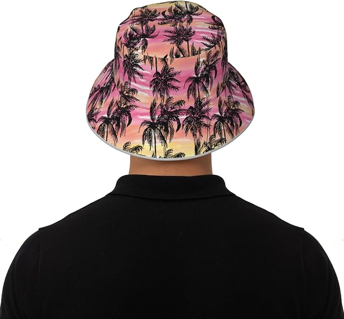 Hat Reversible Fisherman Hats Double Sided Wearing for Women Men Boys Girls